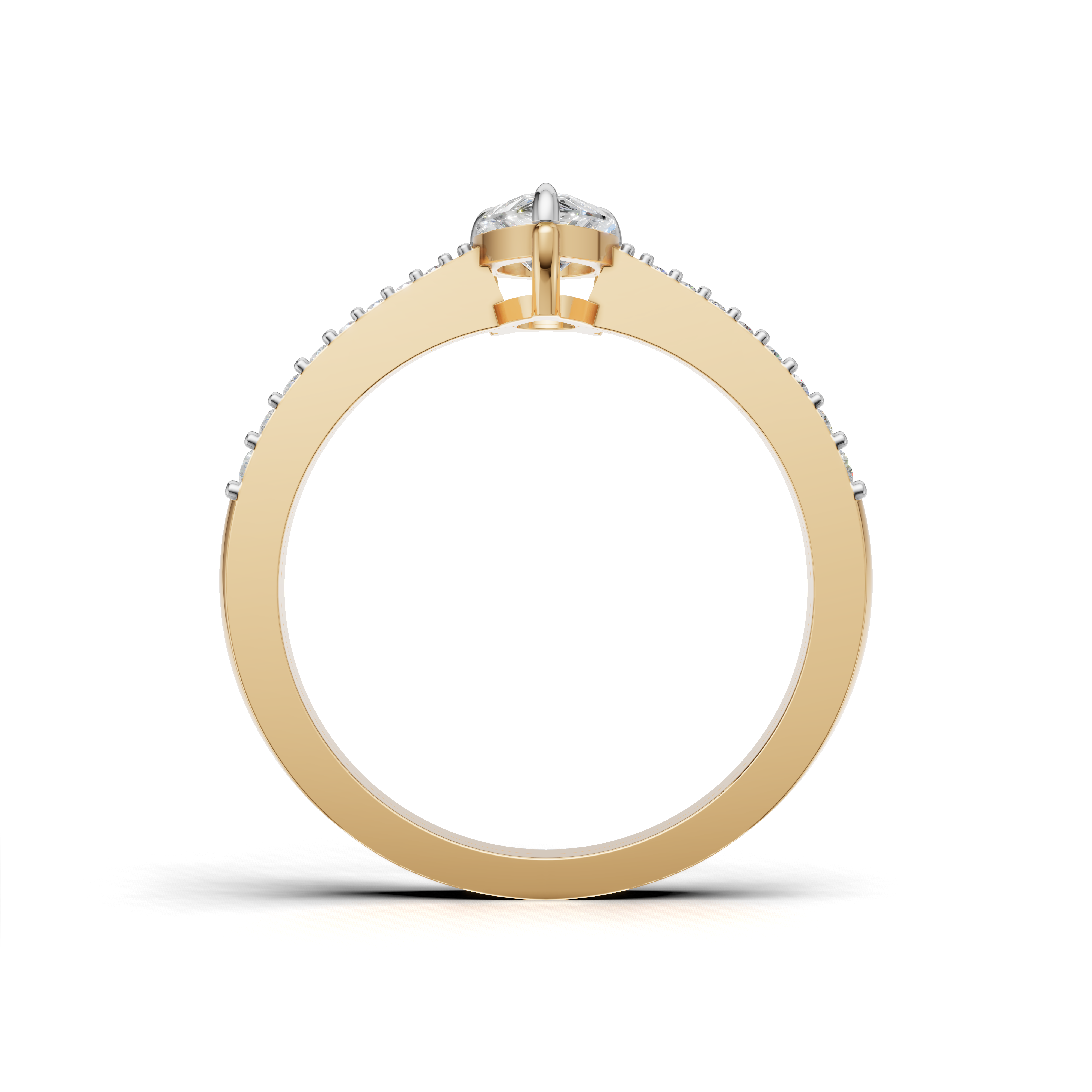 Pear-shaped Diamond Ring - SOLR-0545