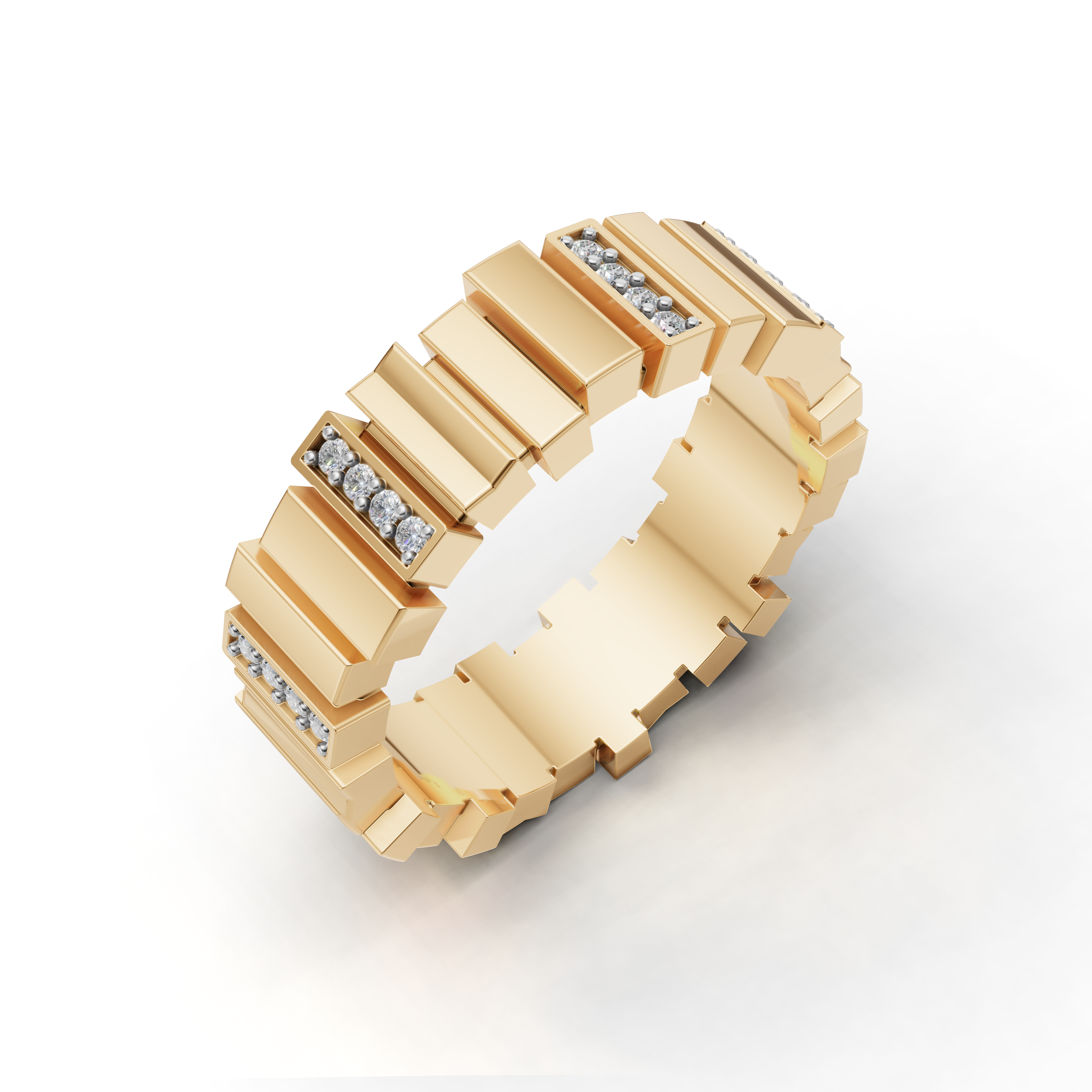 Diamond Geometric Ring - EBGR-0006A