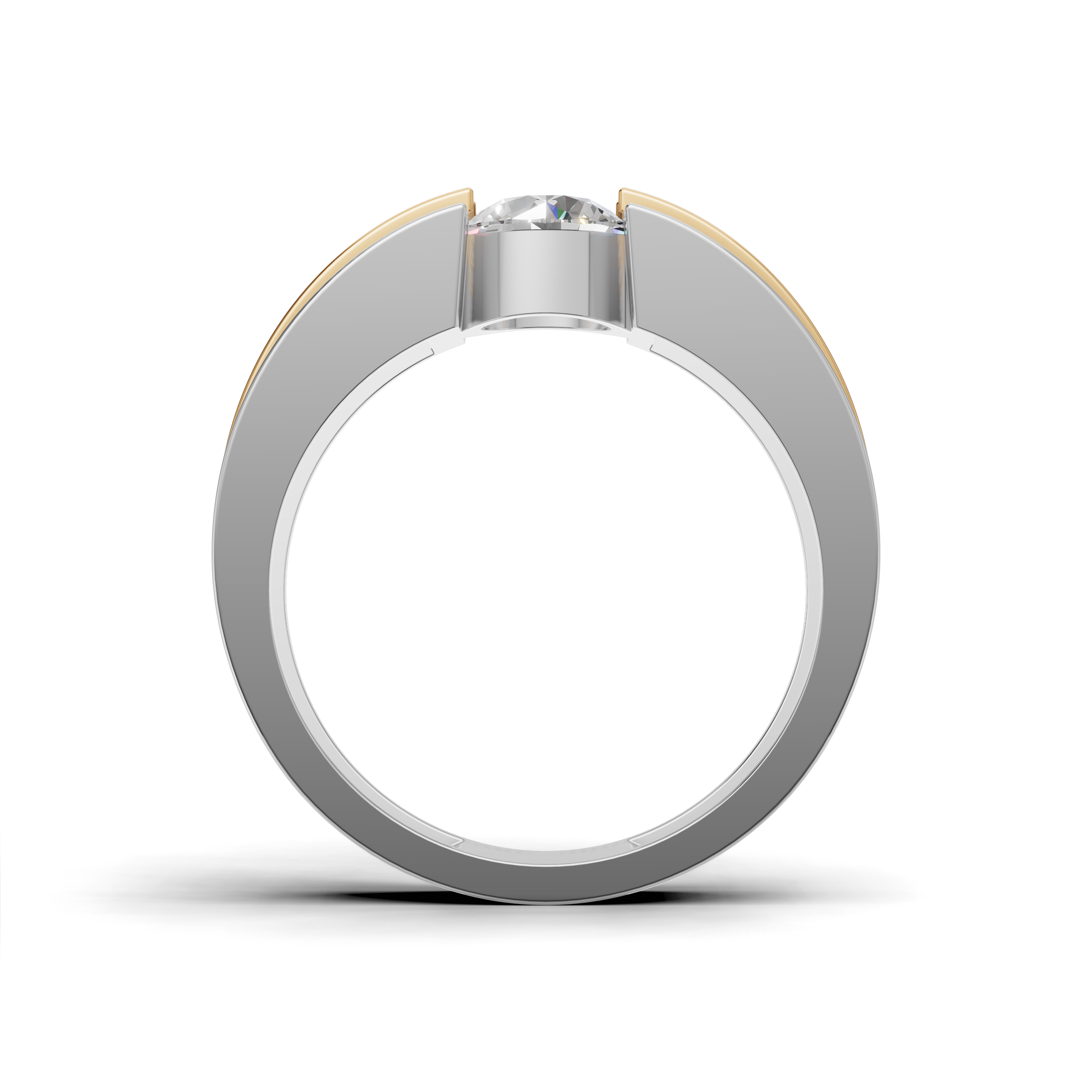 Round Cut Diamond Ring - HWGR-0195