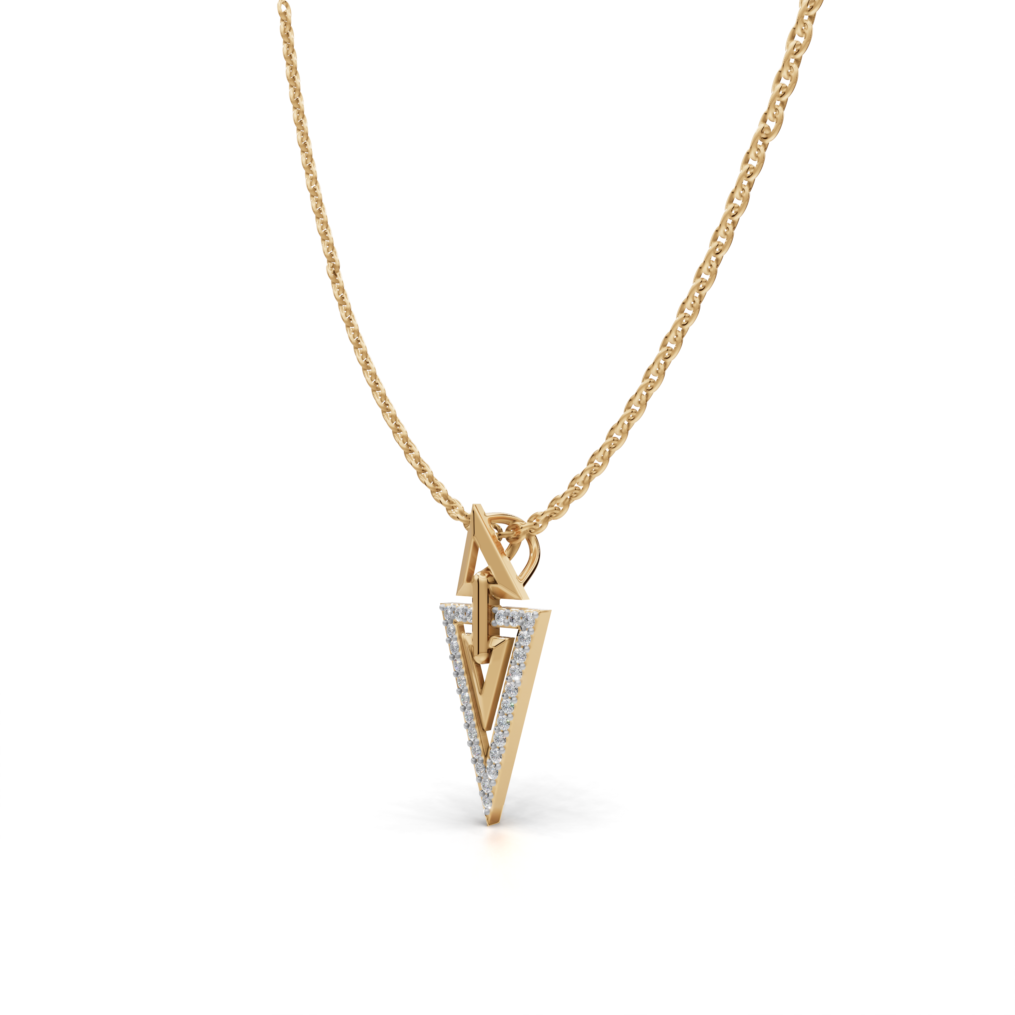 Geometric Triangle Pendant  LWPD-0329