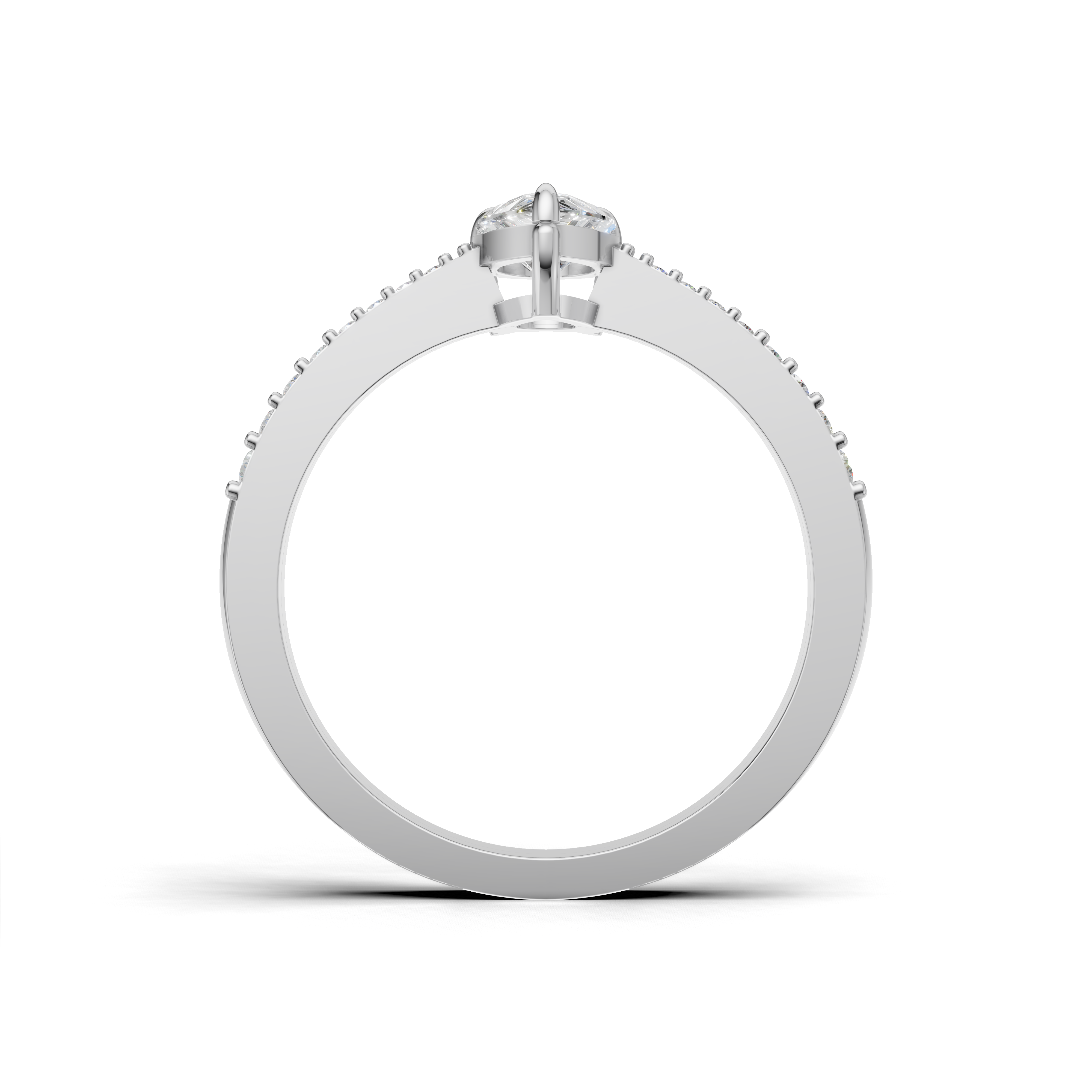 Pear-shaped Diamond Ring - SOLR-0545