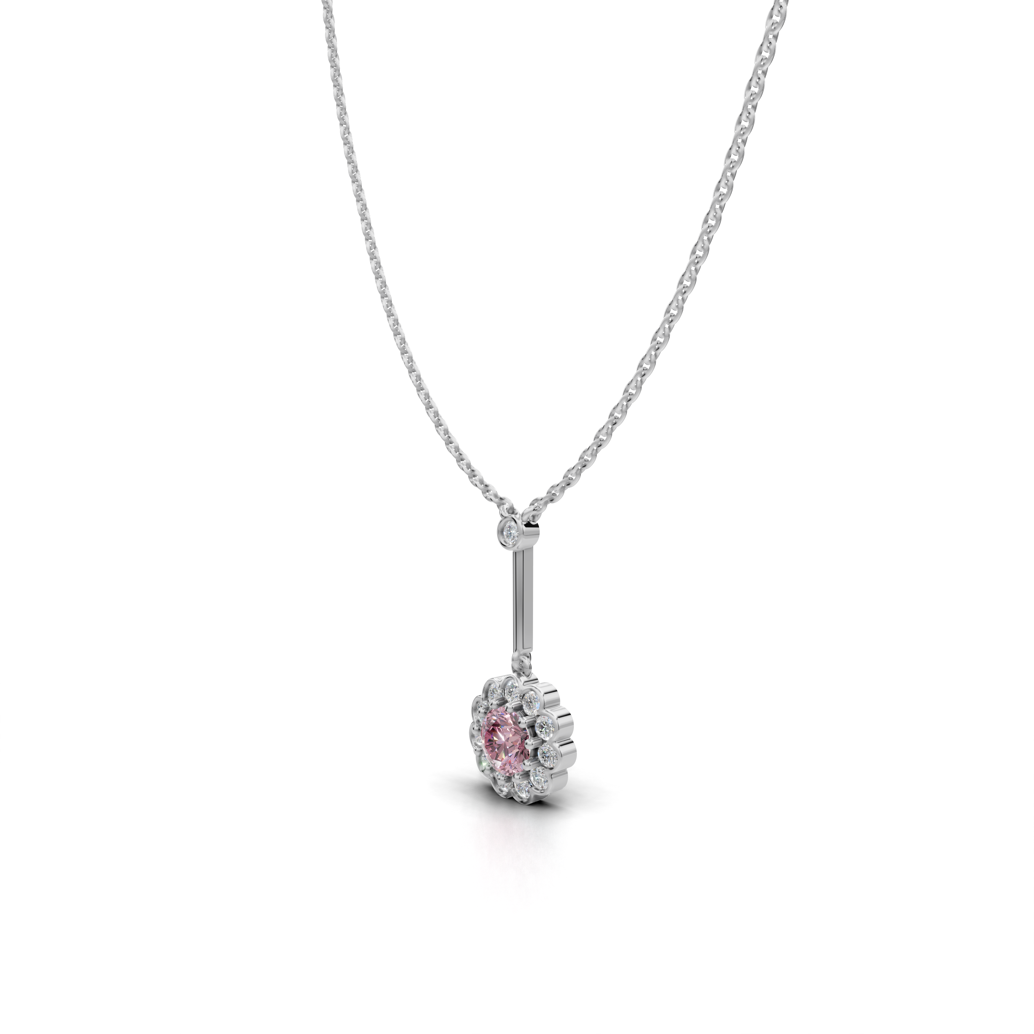 Pink Sapphire Pendant - LWPD-0330