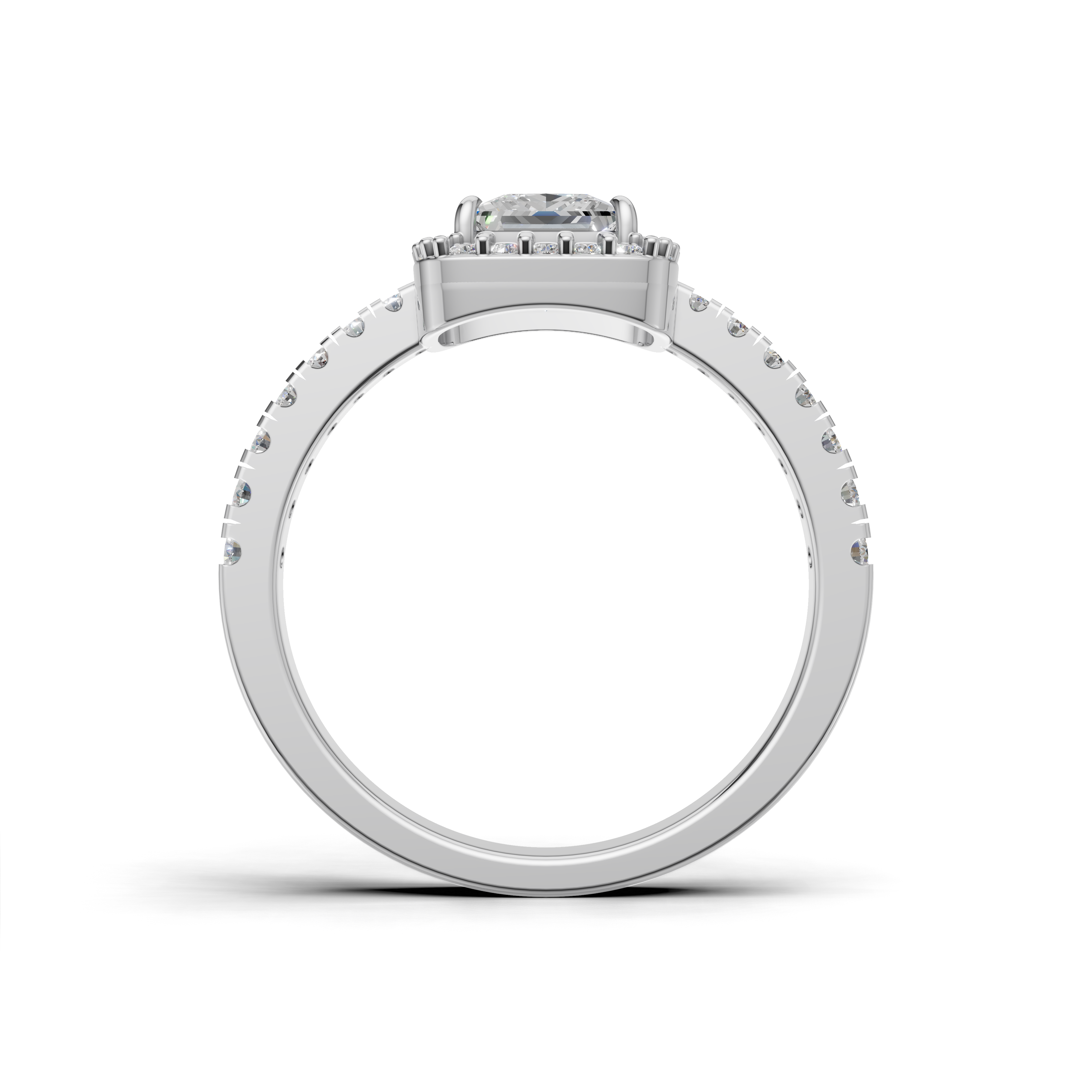 Princess-cut Engagement Ring- SOLR-0537