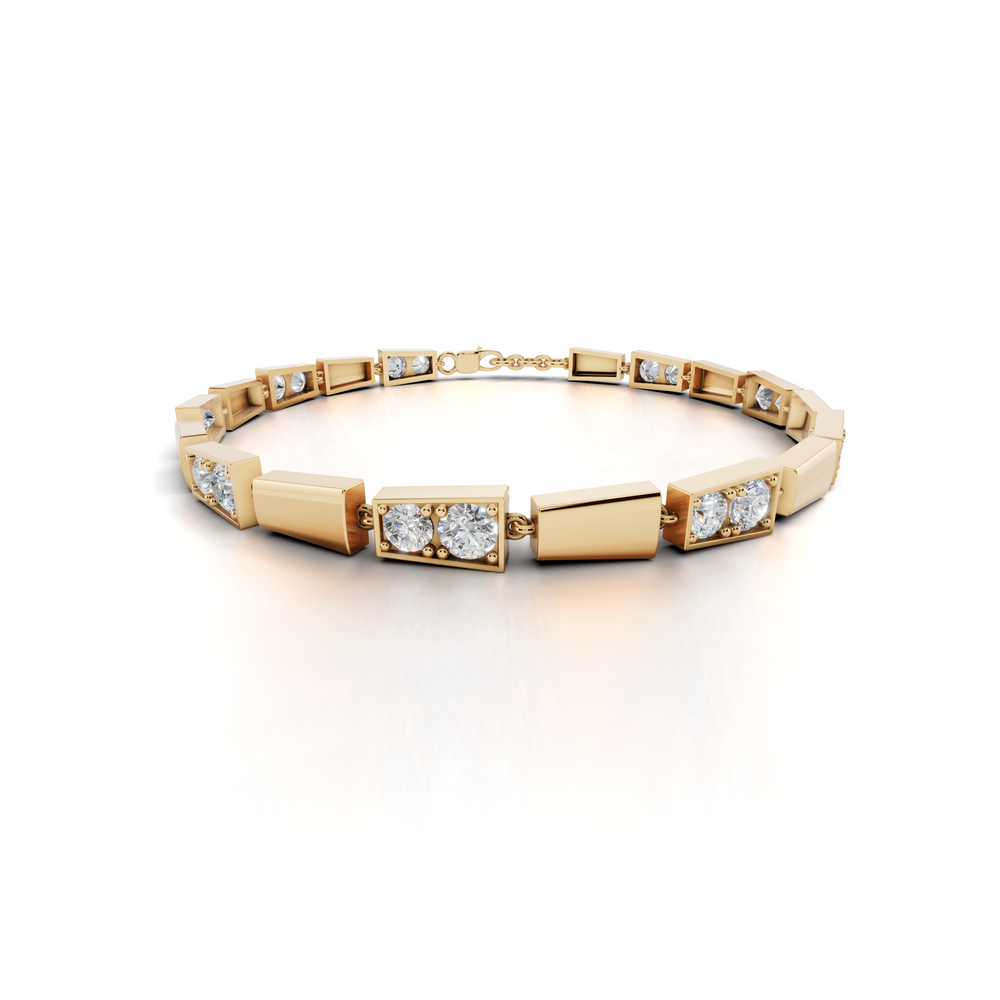 Dazzling Diamond Tennis Bracelet in Modern Elegance