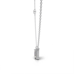 Bezel Set Diamond Necklace - LWPD-0320