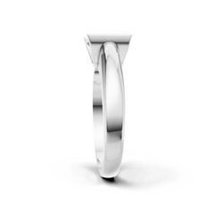 Princess-Cut LGD Centre Ring with Clean Angular Diamond Design – HWGR-0196