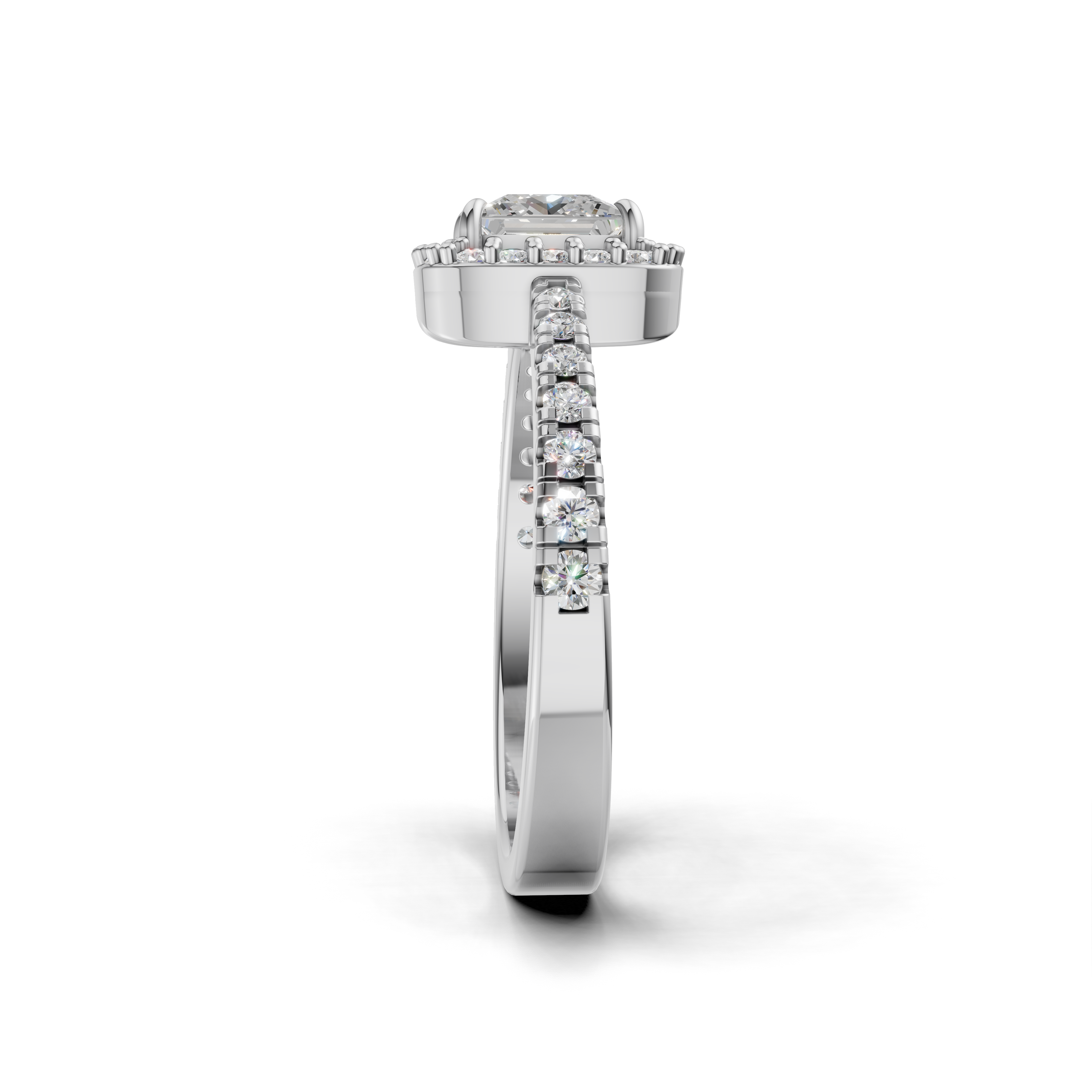 Princess-cut Engagement Ring- SOLR-0537