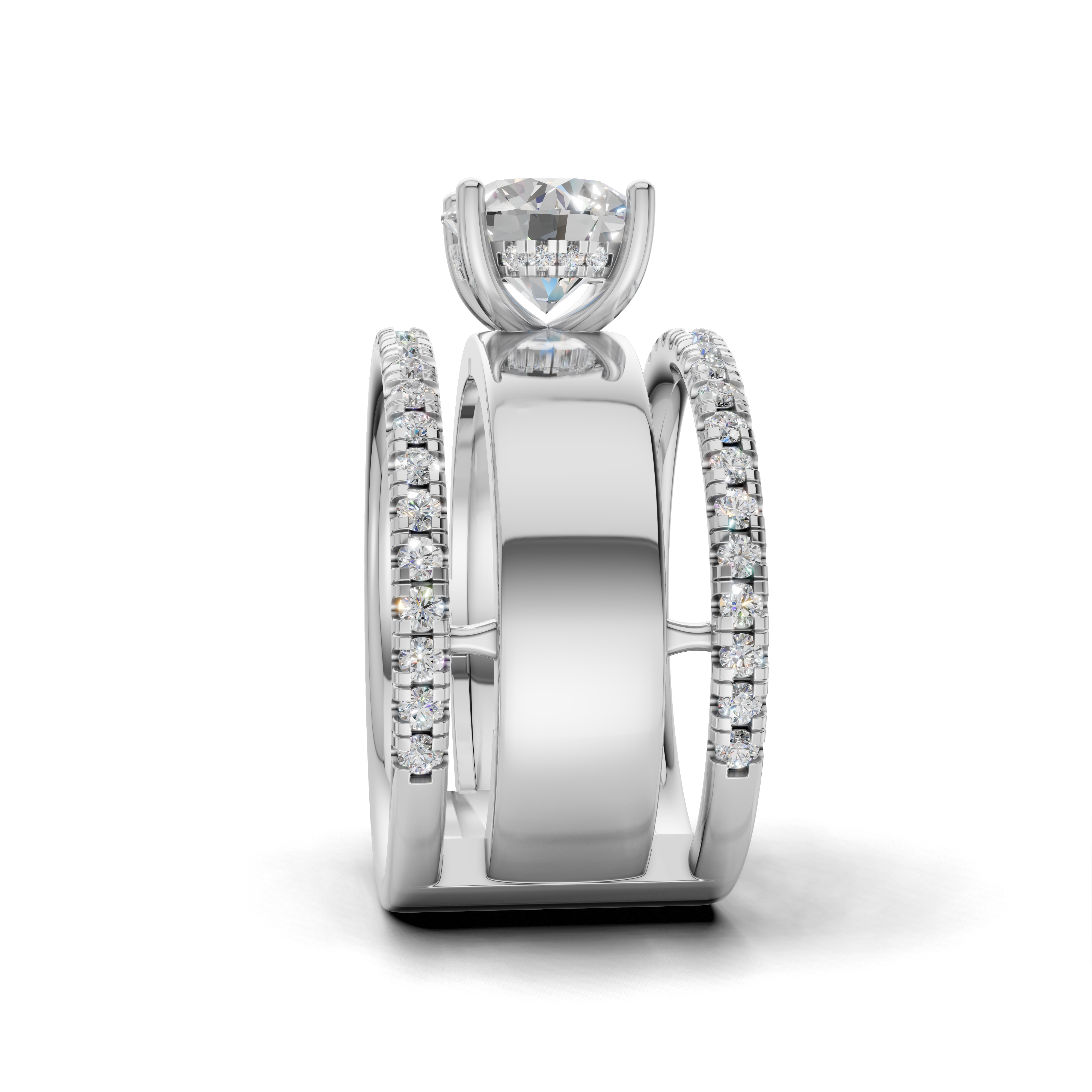 Exquisite Diamond Engagement Ring - SOLR-0556