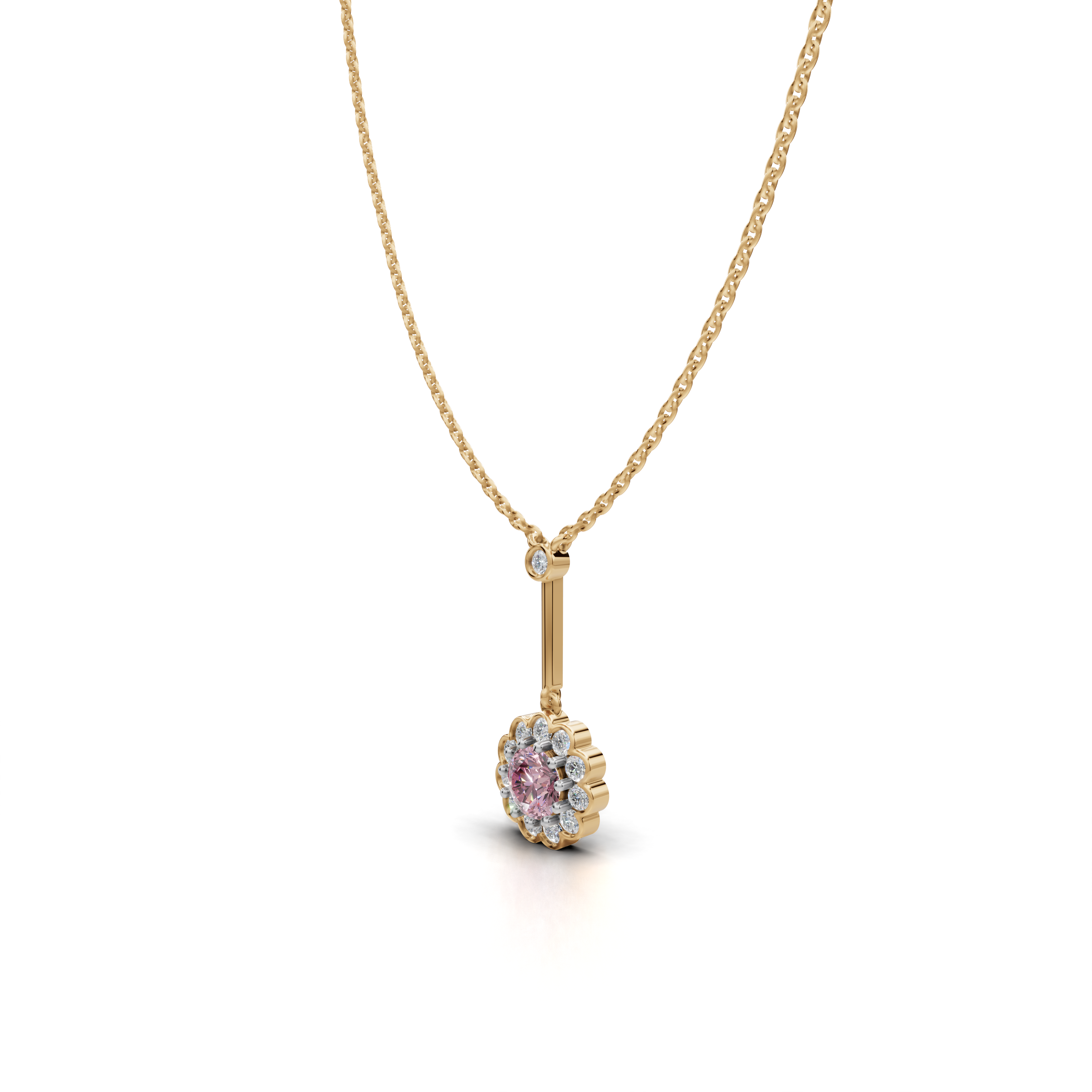 Pink Sapphire Pendant - LWPD-0330