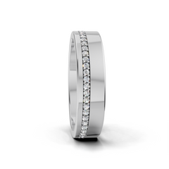 Round LGD Channel-Set Eternity Band with Continuous Diamond Pattern – EBGR-0018