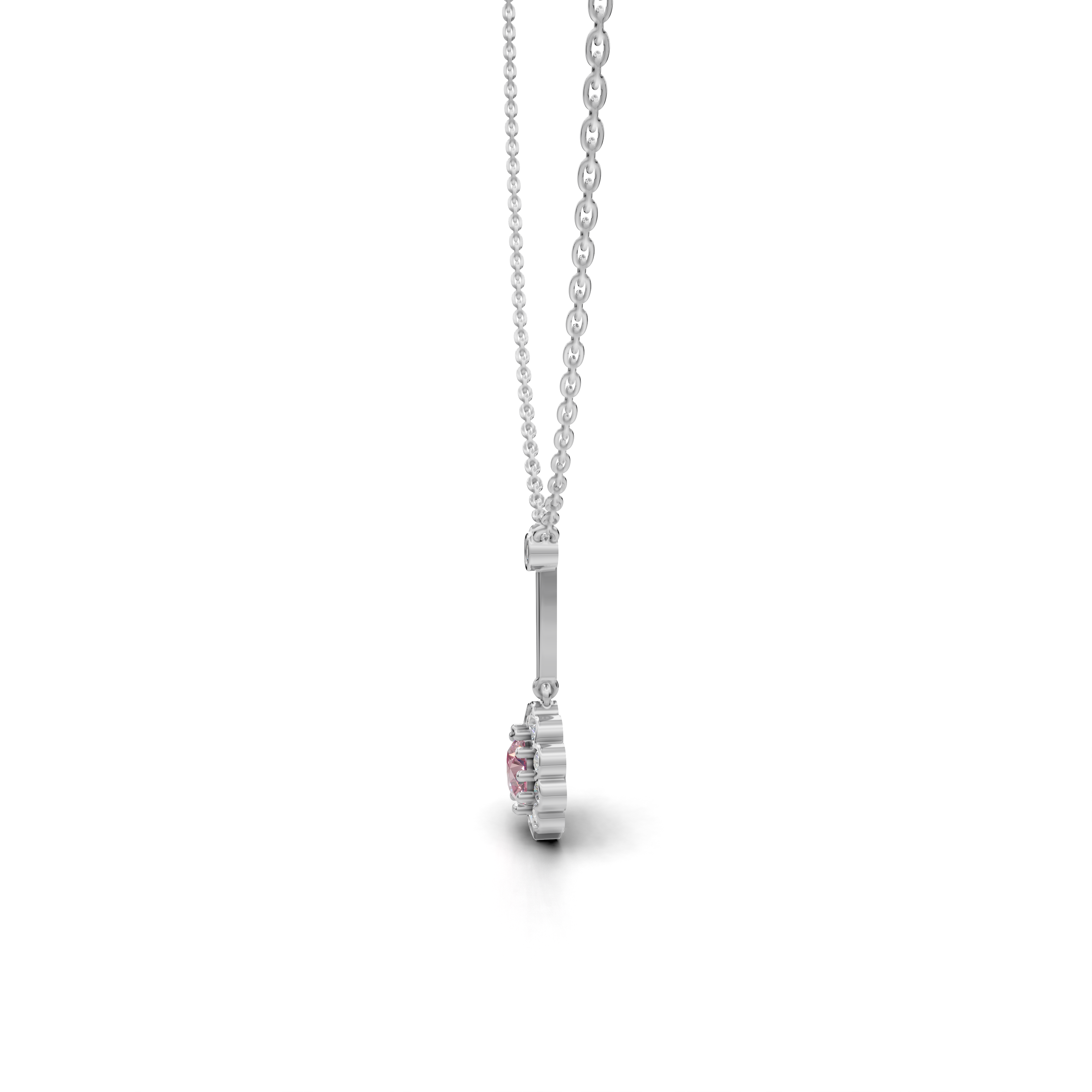 Pink Sapphire Pendant - LWPD-0330
