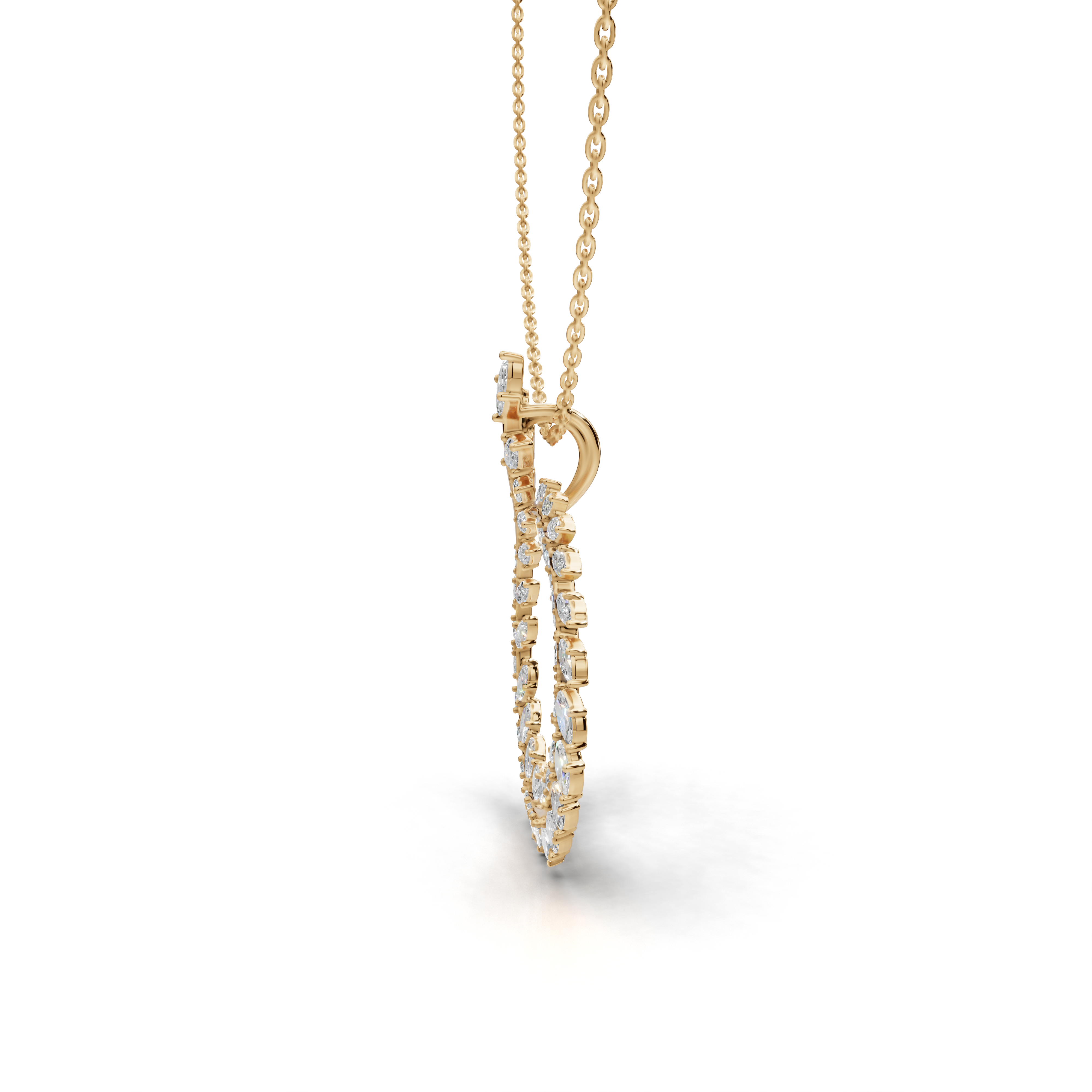 Leaf Round Pendant - HWPD-0075