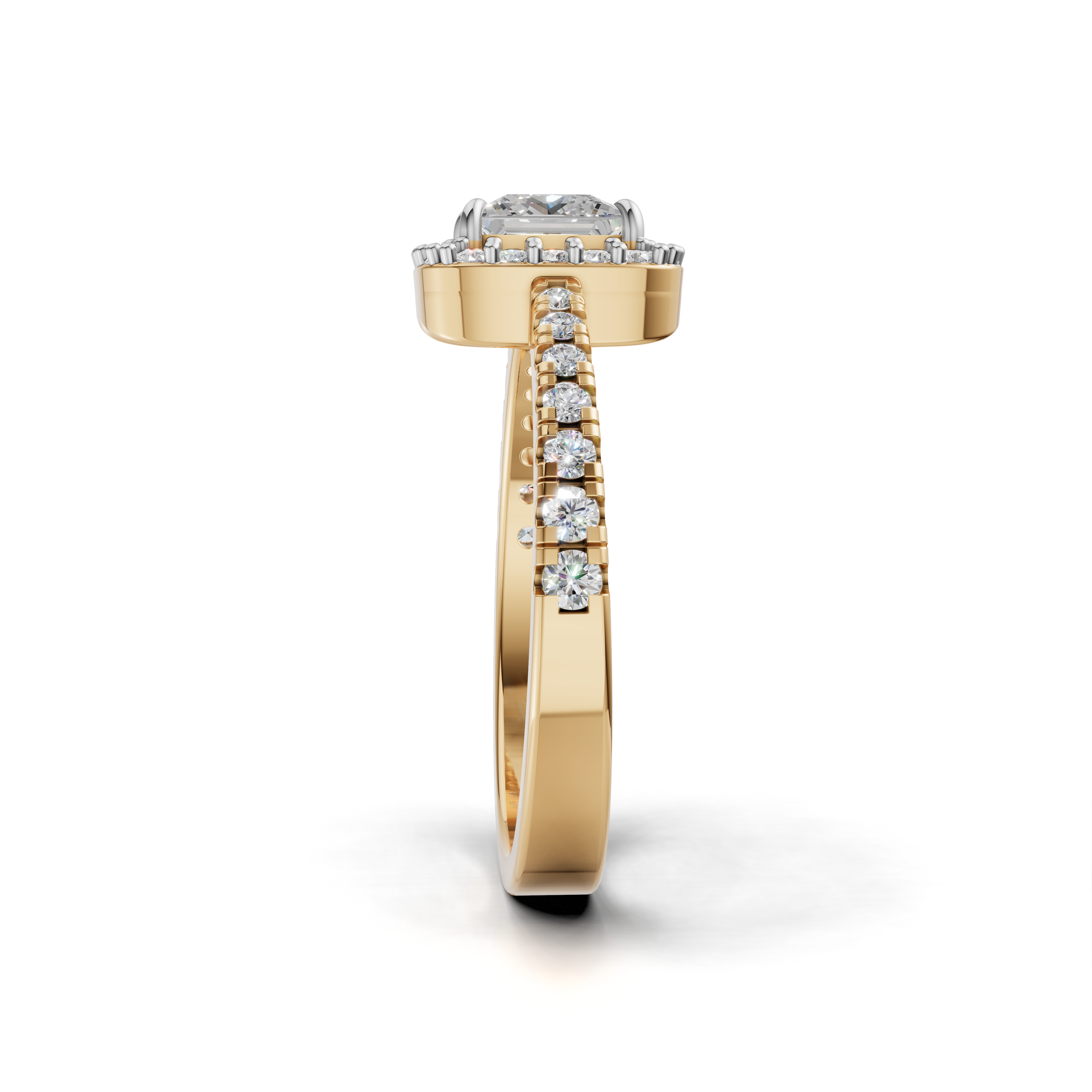 Princess-cut Engagement Ring- SOLR-0537