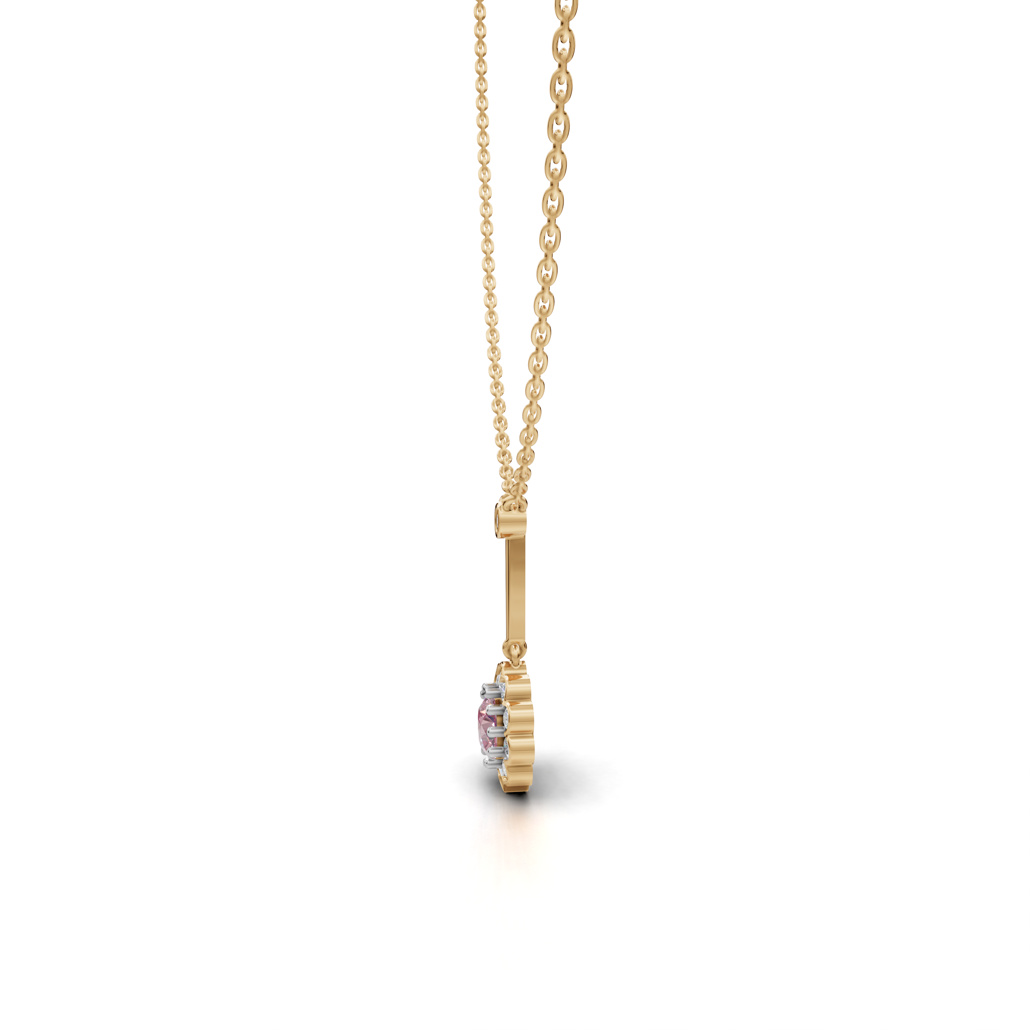 Pink Sapphire Pendant - LWPD-0330