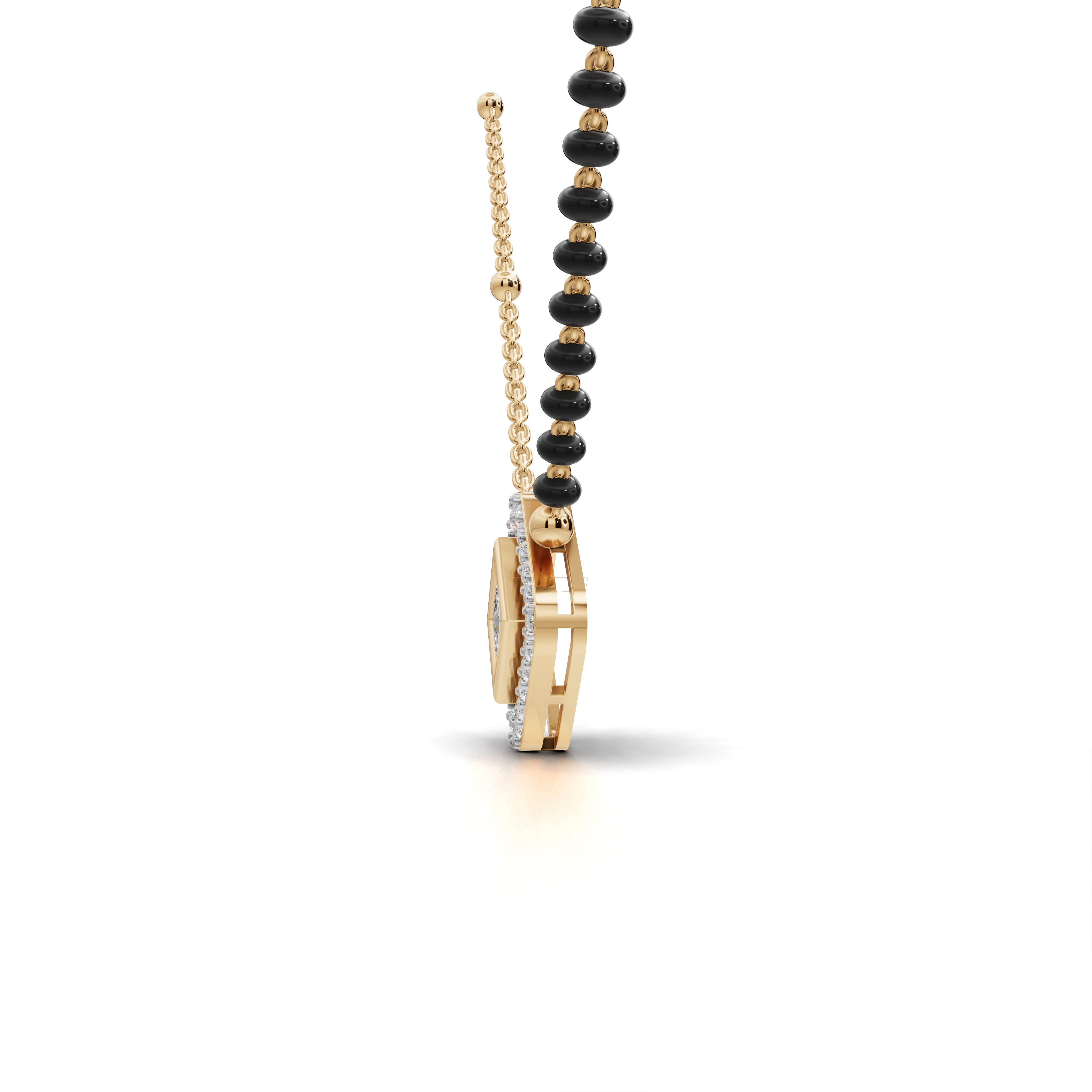 Exquisite Diamond Mangalsutra Pendant Necklace