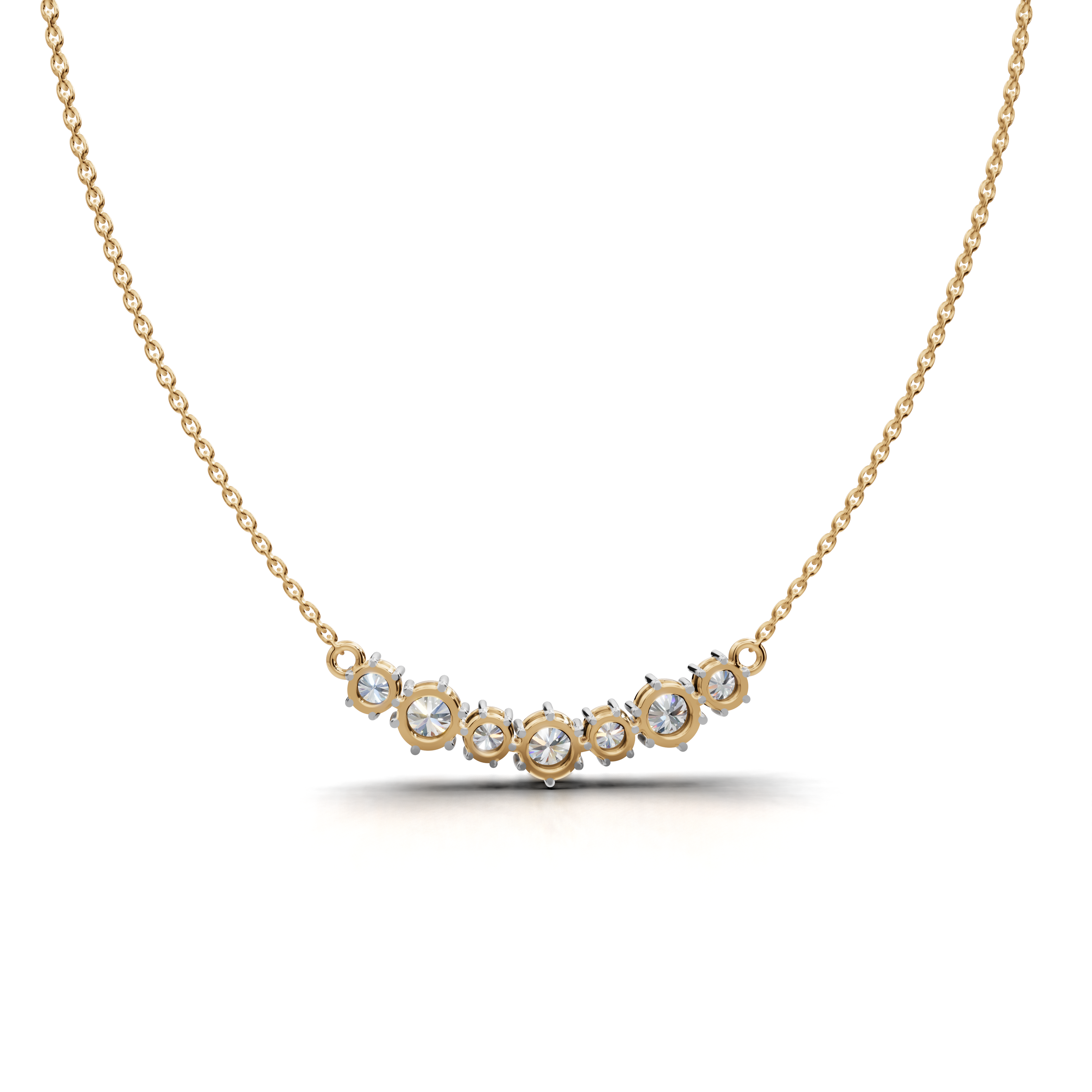 Delicate Diamond Necklace - TANM-0075