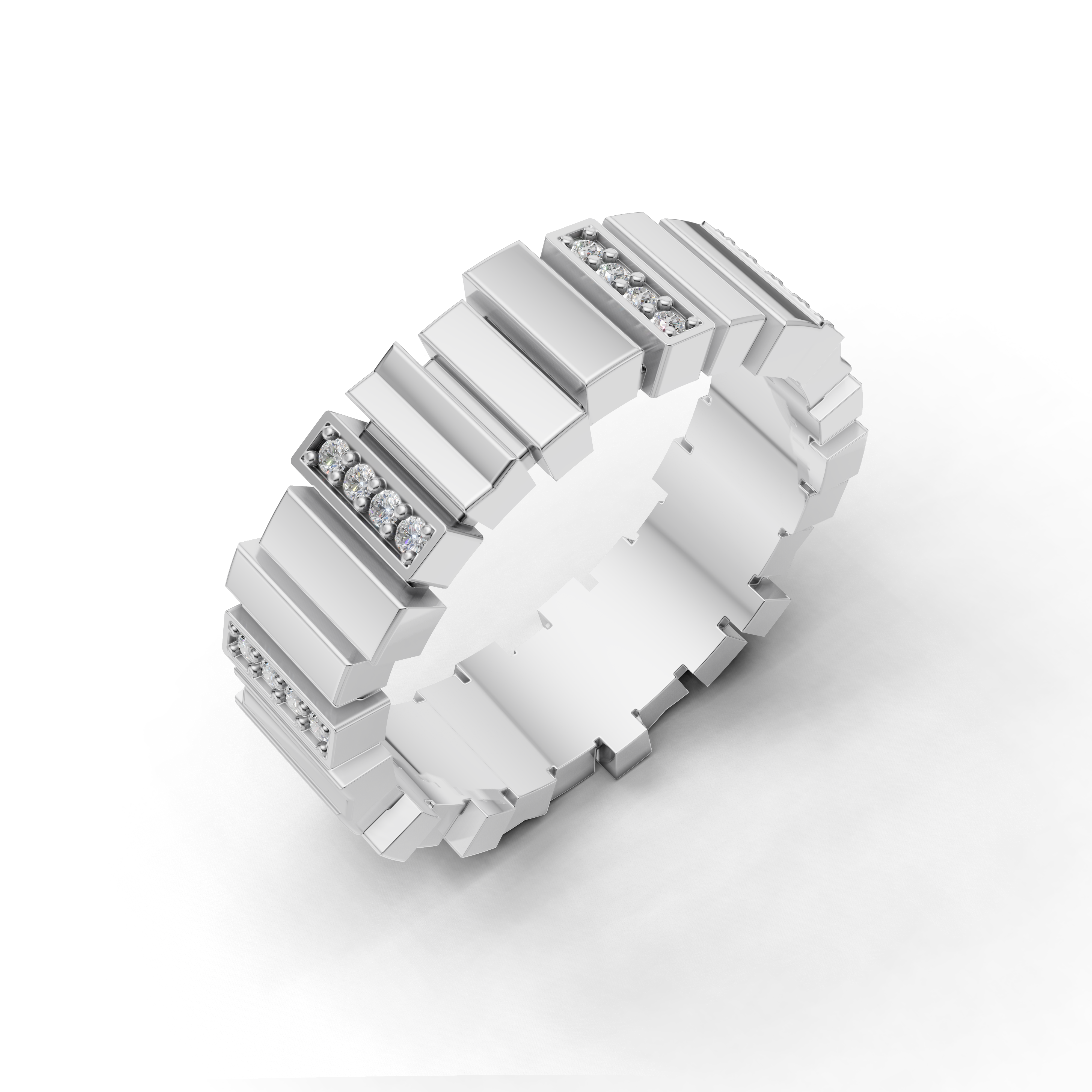 Diamond Geometric Ring - EBGR-0006A
