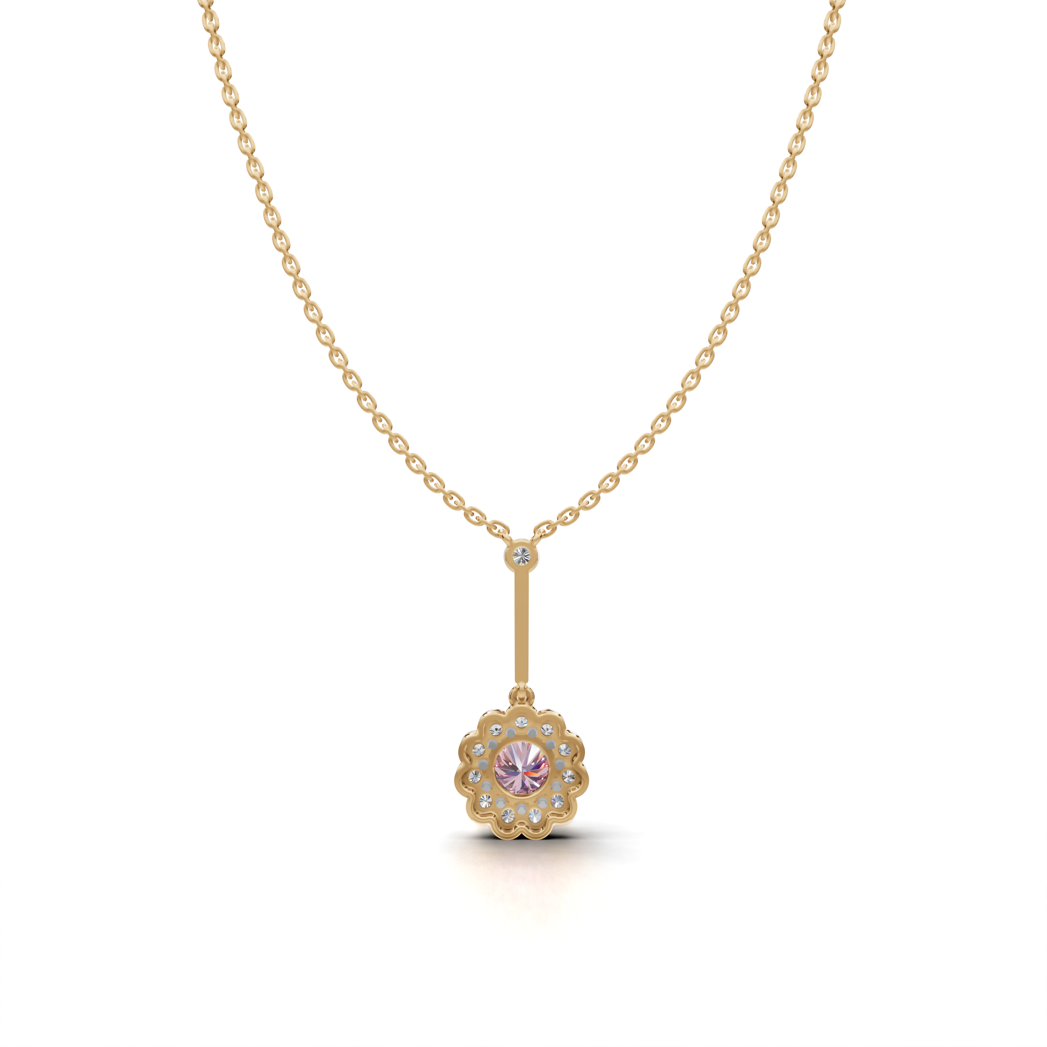 Pink Sapphire Pendant - LWPD-0330