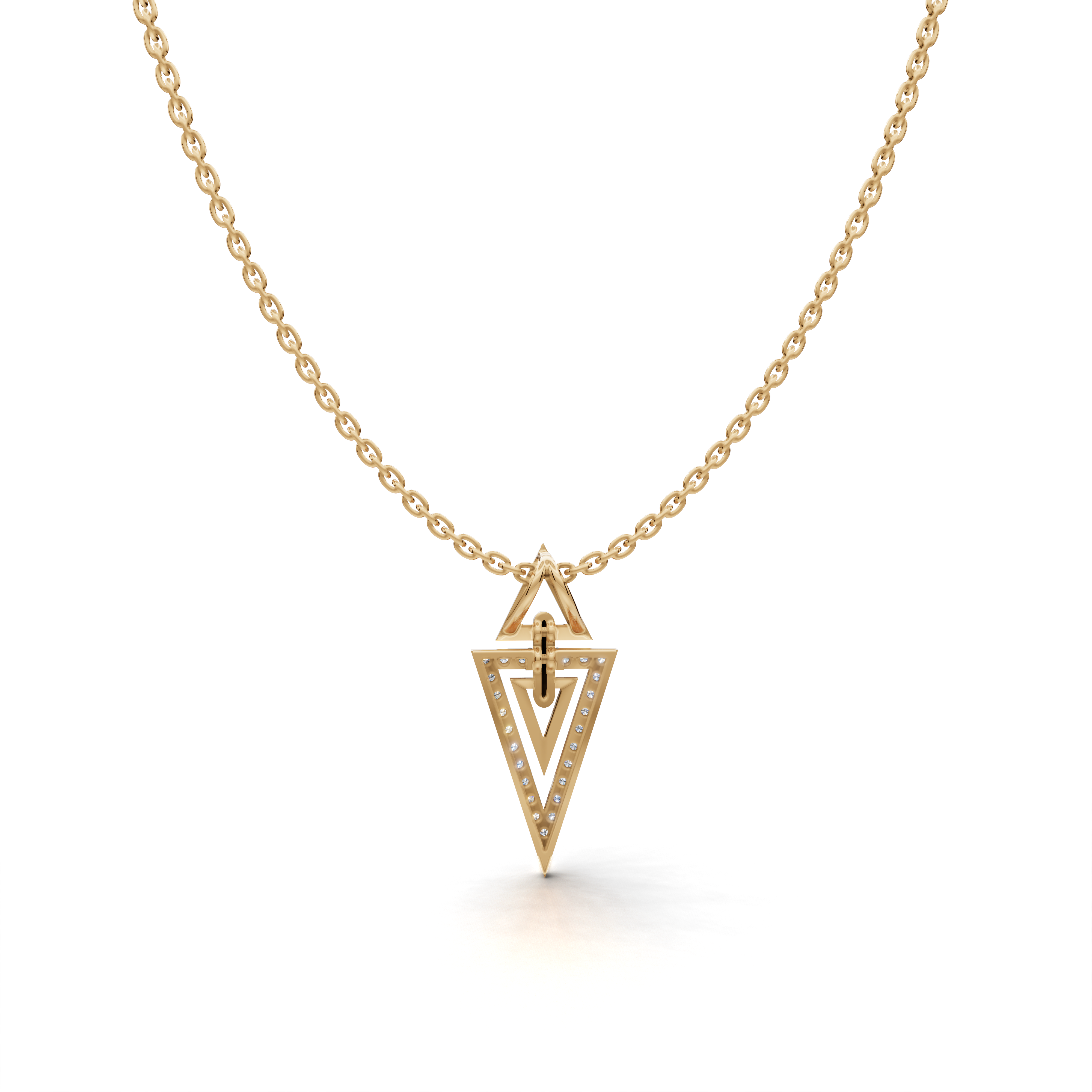 Geometric Triangle Pendant  LWPD-0329
