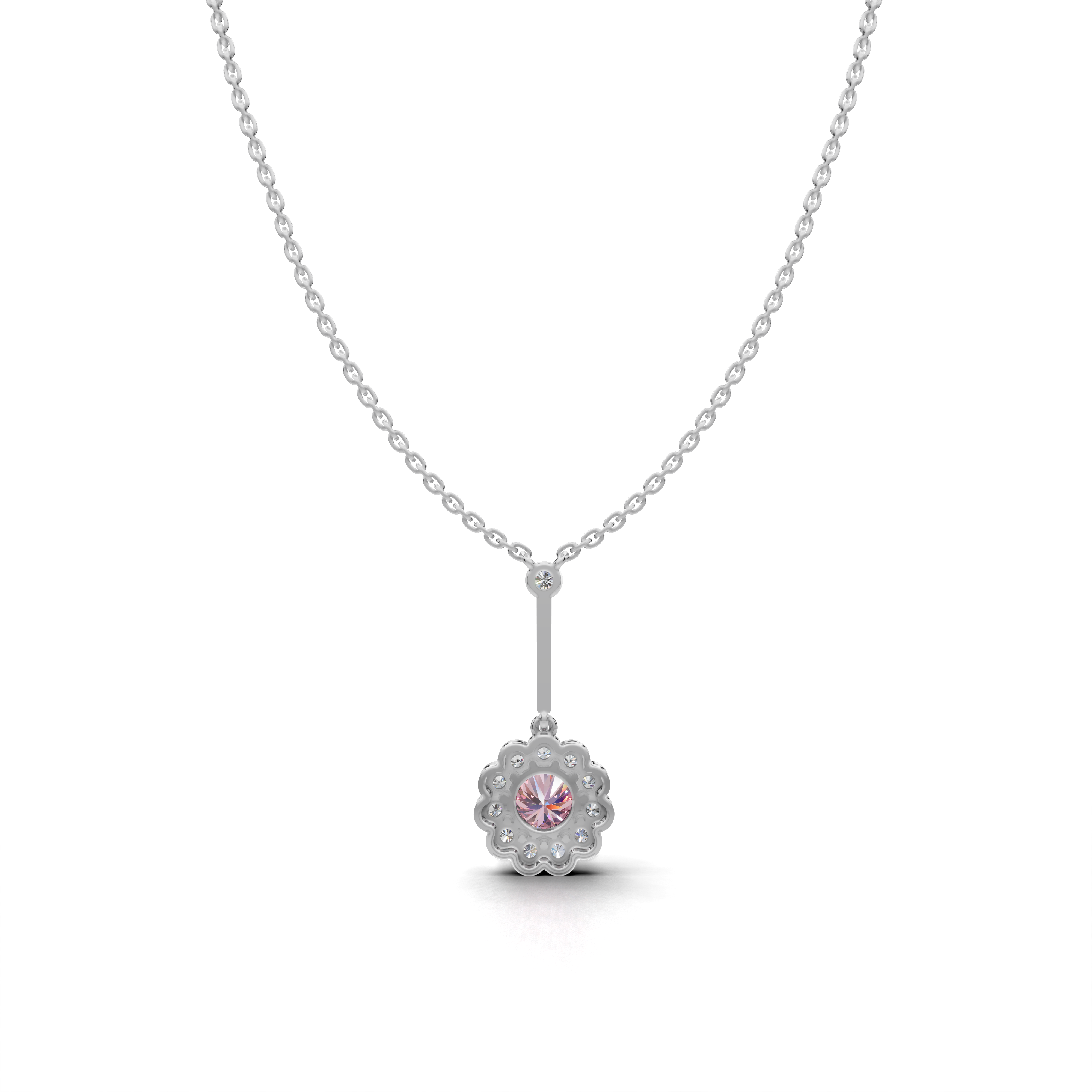 Pink Sapphire Pendant - LWPD-0330