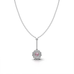 Pink Sapphire Pendant - LWPD-0330