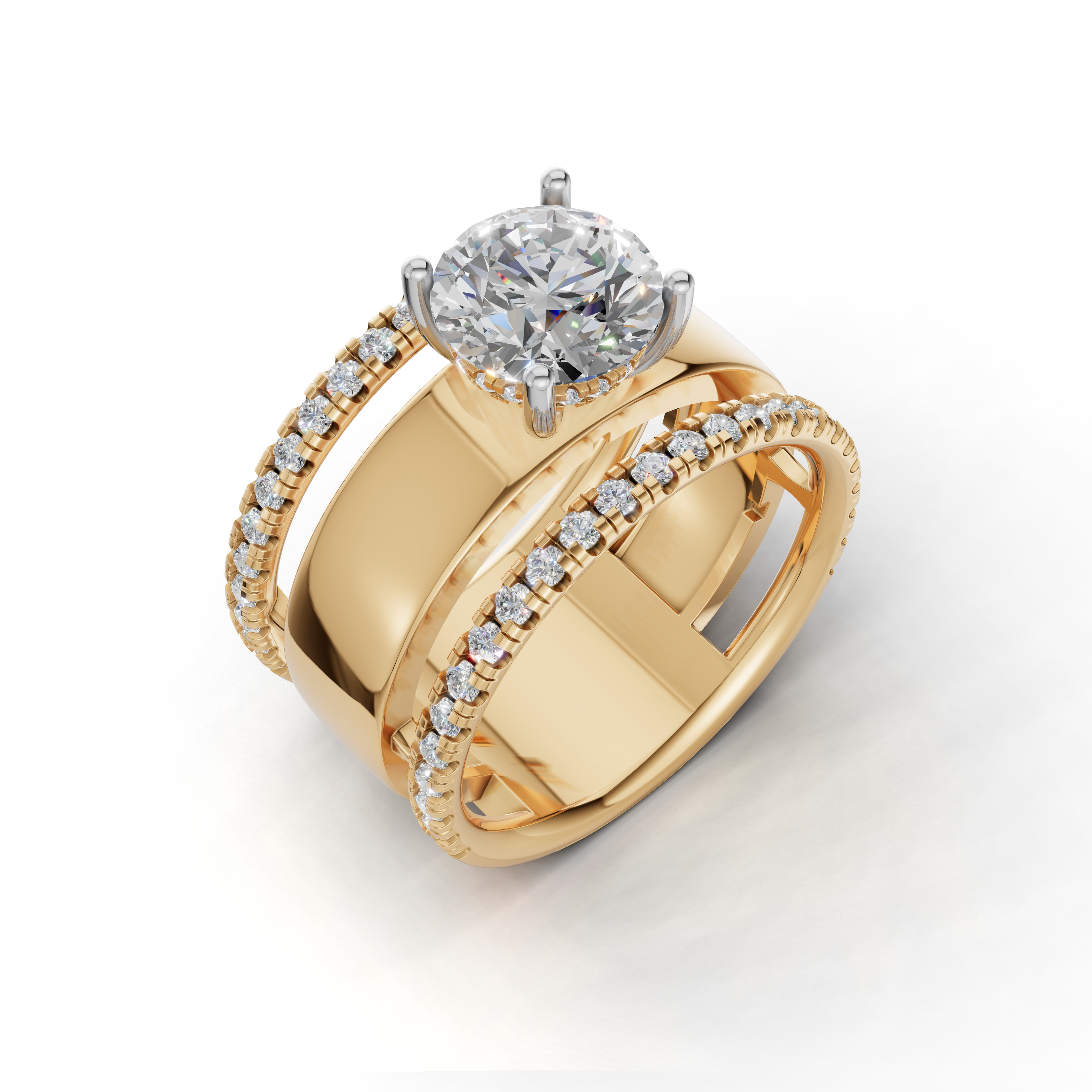Exquisite Diamond Engagement Ring - SOLR-0556