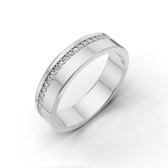 Round LGD Channel-Set Eternity Band with Continuous Diamond Pattern – EBGR-0018