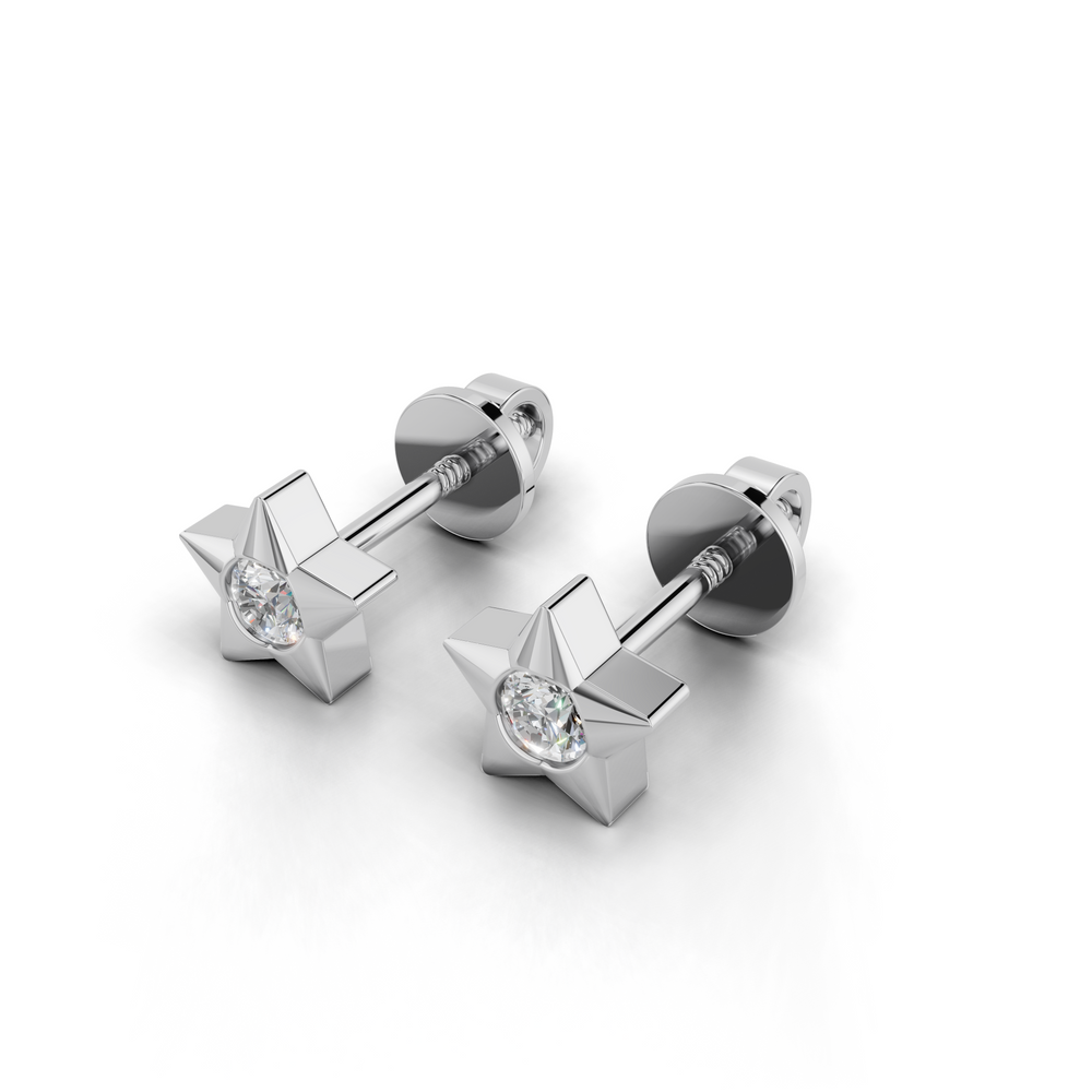 Stunning star stud earrings