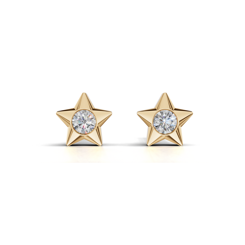 Stunning star stud earrings